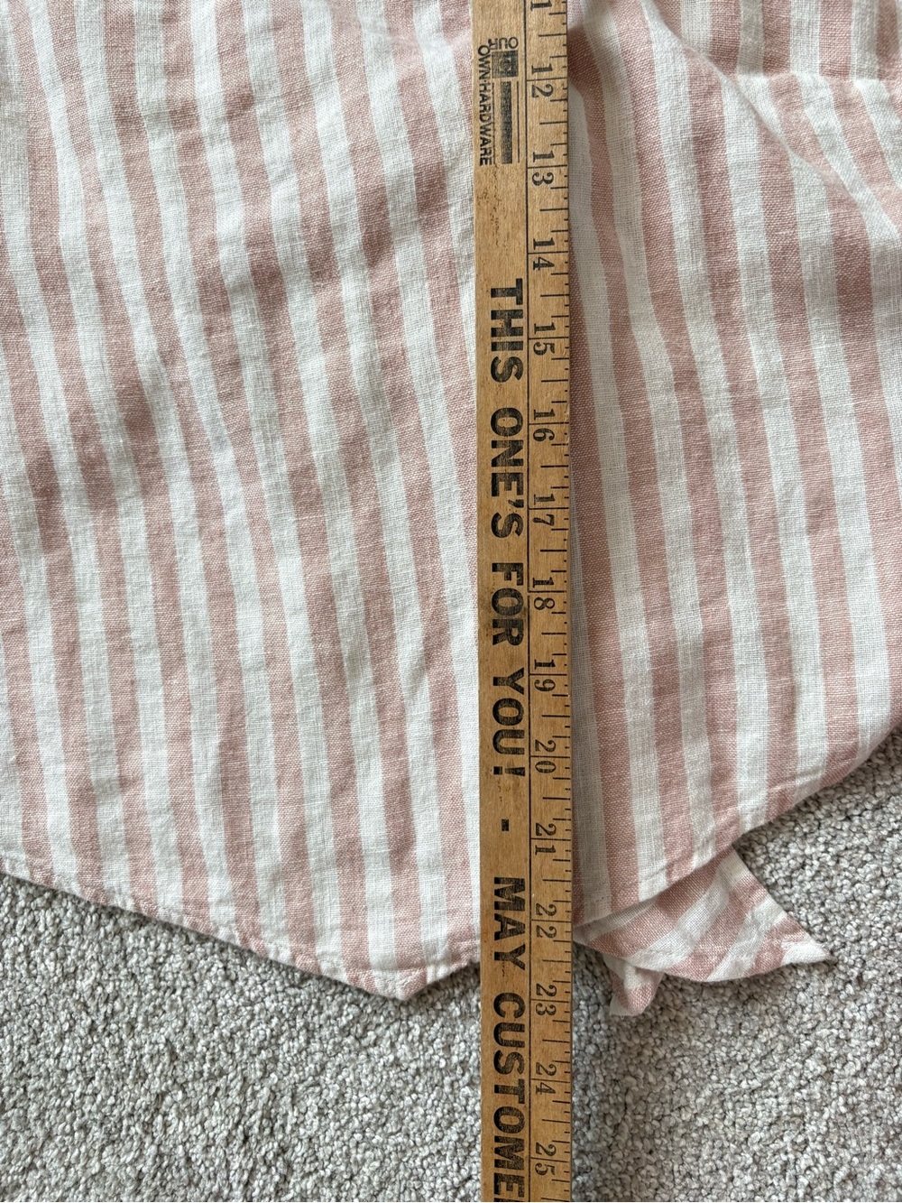 A New Day Pink White Stripe Tie Back Handkerchief Tank Top Size XL Cami - Picture 8 of 8